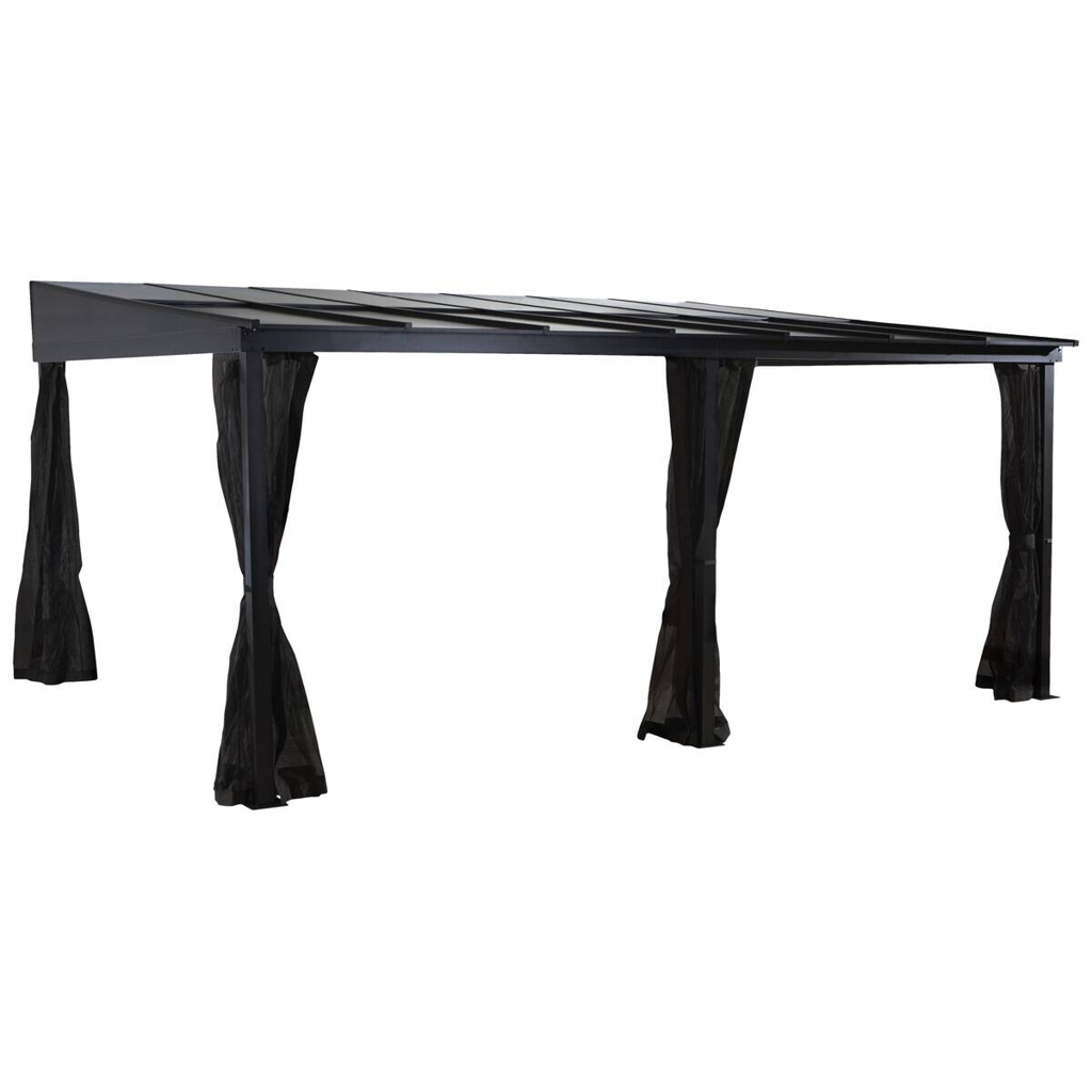 Sojag Terrassenüberdachung St. Barth anthrazit Aluminium B/H/T: ca. 484x240x363 cm