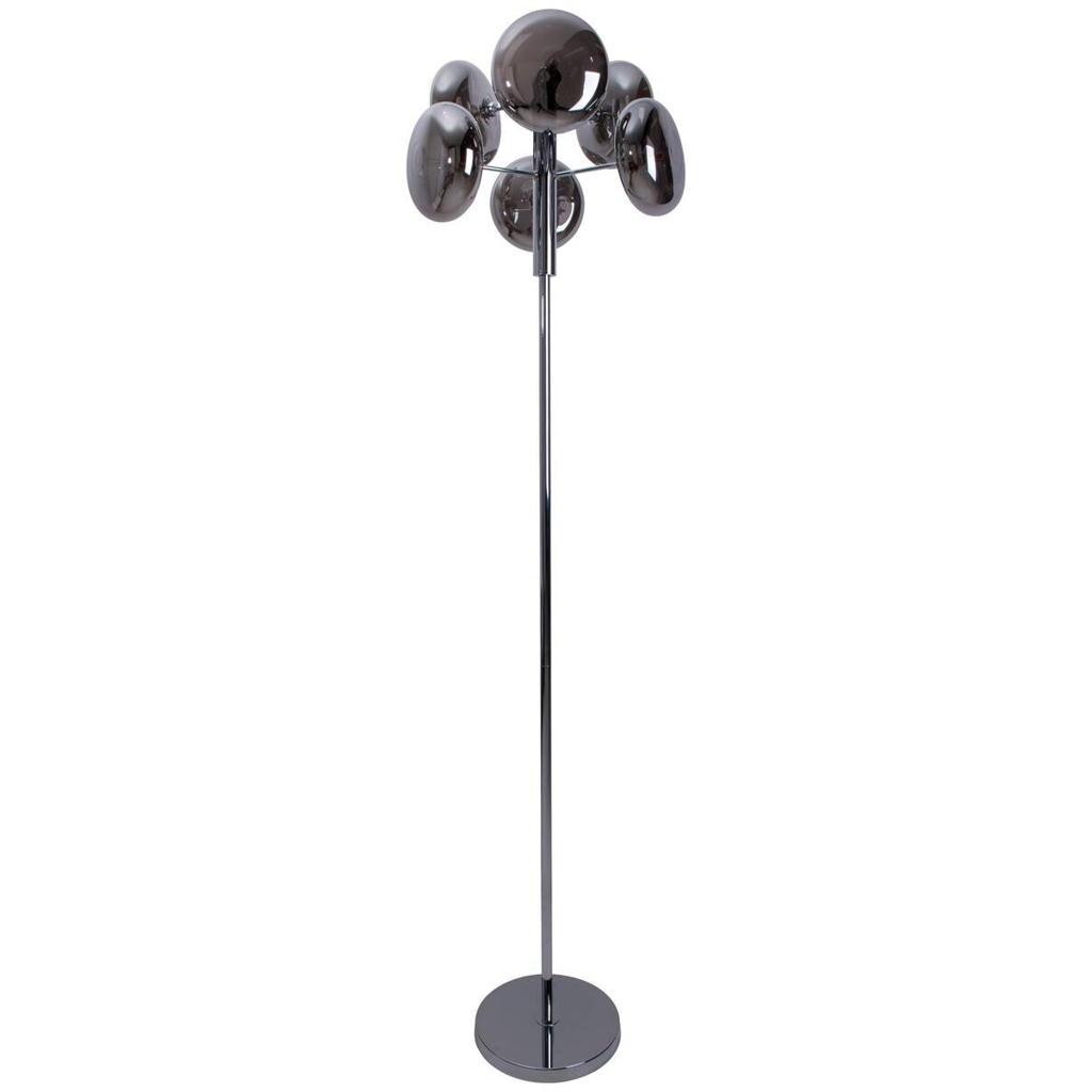 Näve Leuchten Stehlampe 2070597 Chrom Metall Glas B/H/T: ca. 44x165x44 cm 6 Brennstellen