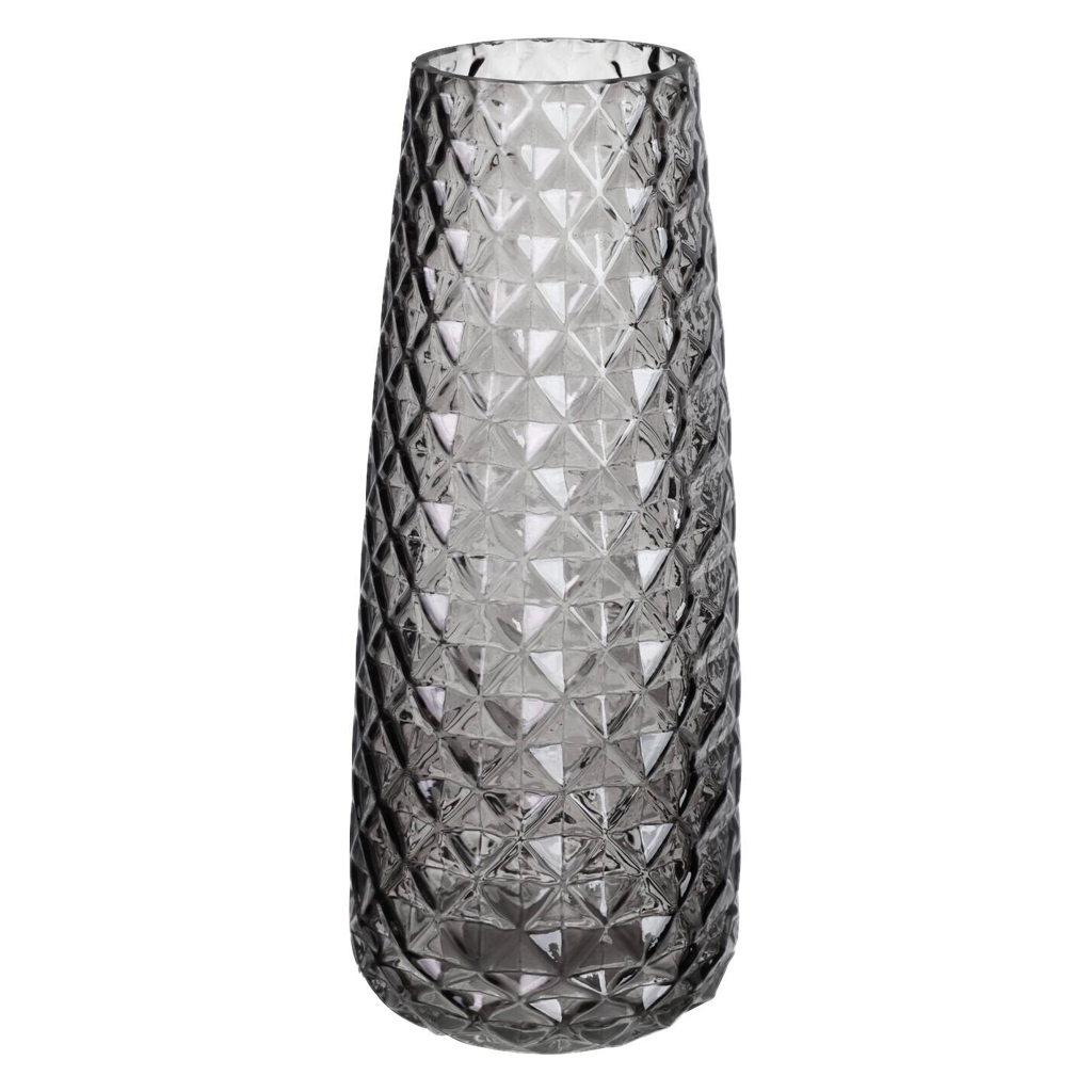 Vase grau Glas