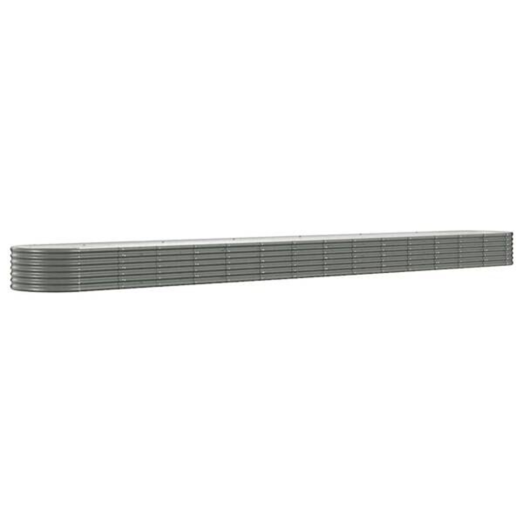 Hochbeet grau Stahl B/H/L: ca. 620x36x620 cm