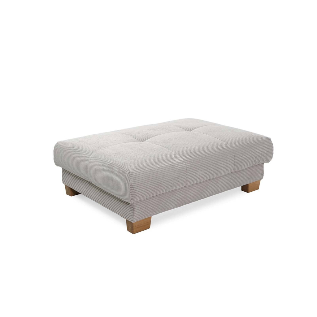 Hocker Greige Microfaser B/H/T: ca. 144x46x99 cm