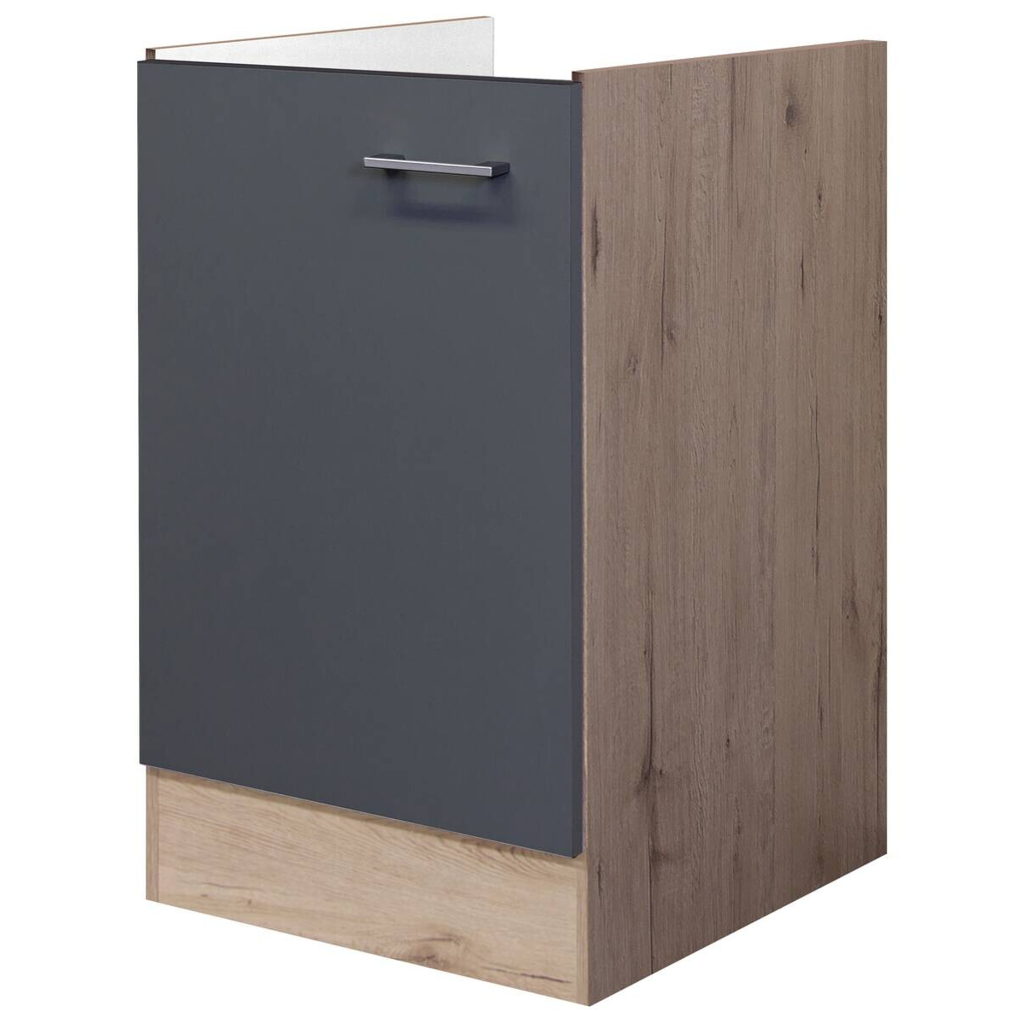 Spülenschrank Morena grau matt B/H/T: ca. 50x82x57 cm