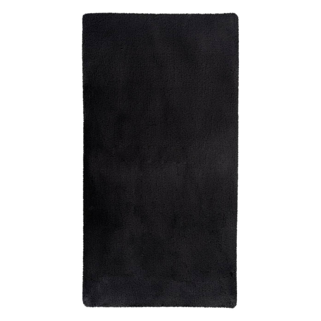 Kayoom Kurzflorteppich Badematte Rabbit Light 125 dunkelgrau B/H/L: ca. 70x2,4x130 cm