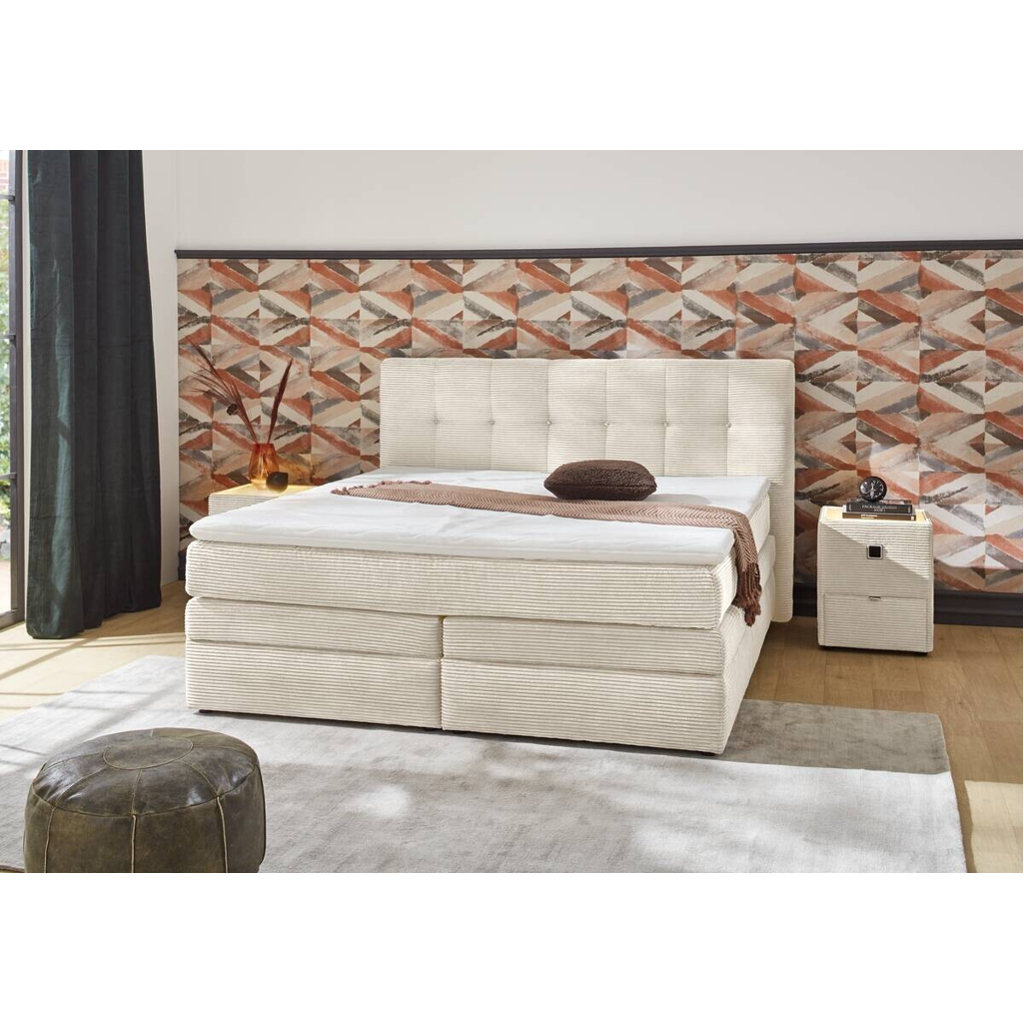 Boxspringbett  beige Liegefläche B/L: ca. 180x200 cm