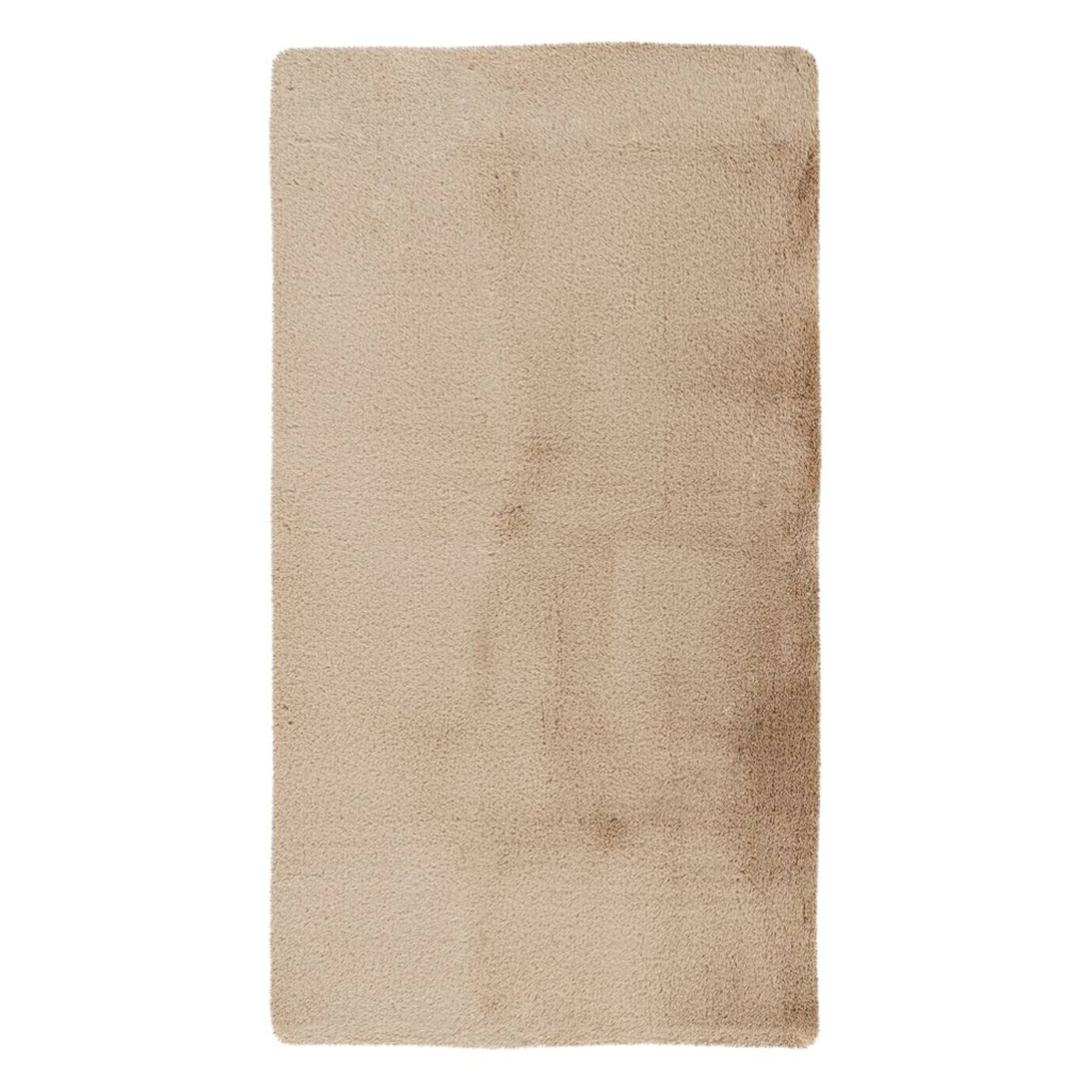 Kayoom Kurzflorteppich Badematte Rabbit Light 425 beige B/H/L: ca. 50x2,4x90 cm