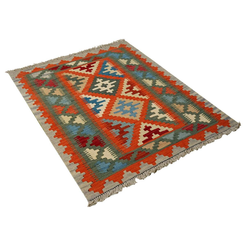 PersaTepp Teppich Kelim Gashgai grün B/H/L: ca. 82x1x122 cm