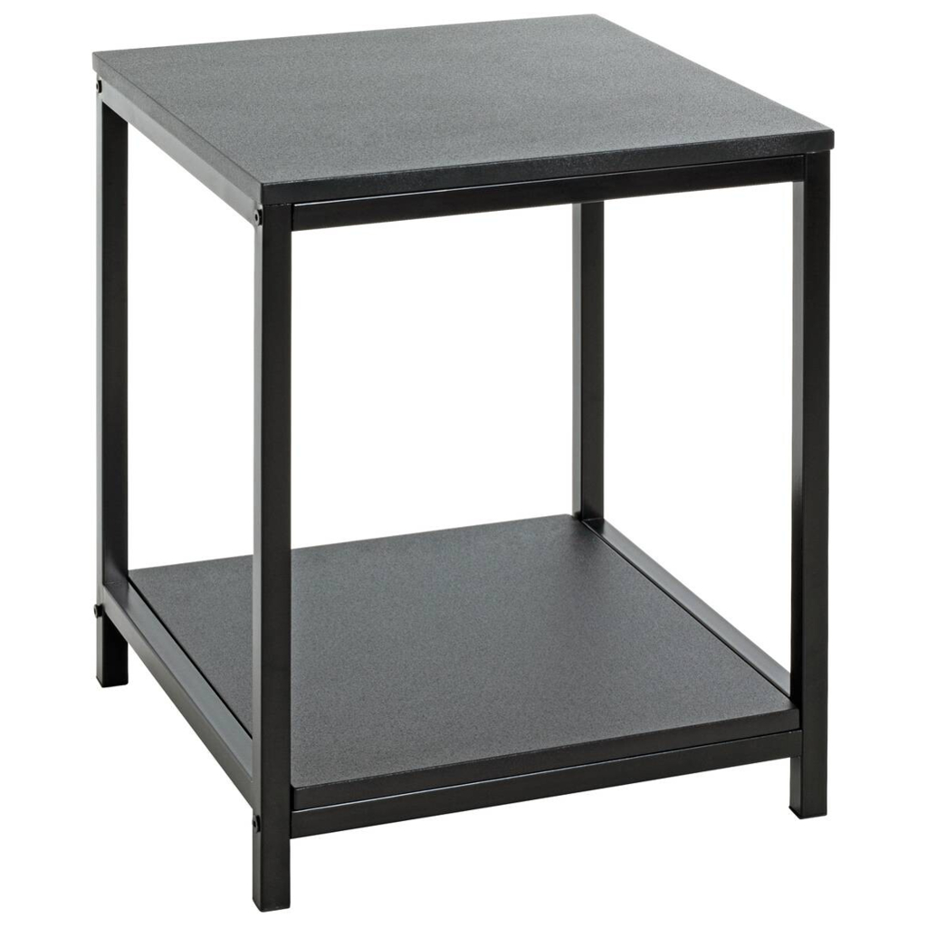 Beistelltisch  schwarz Metall B/H/T: ca. 40x50x40 cm