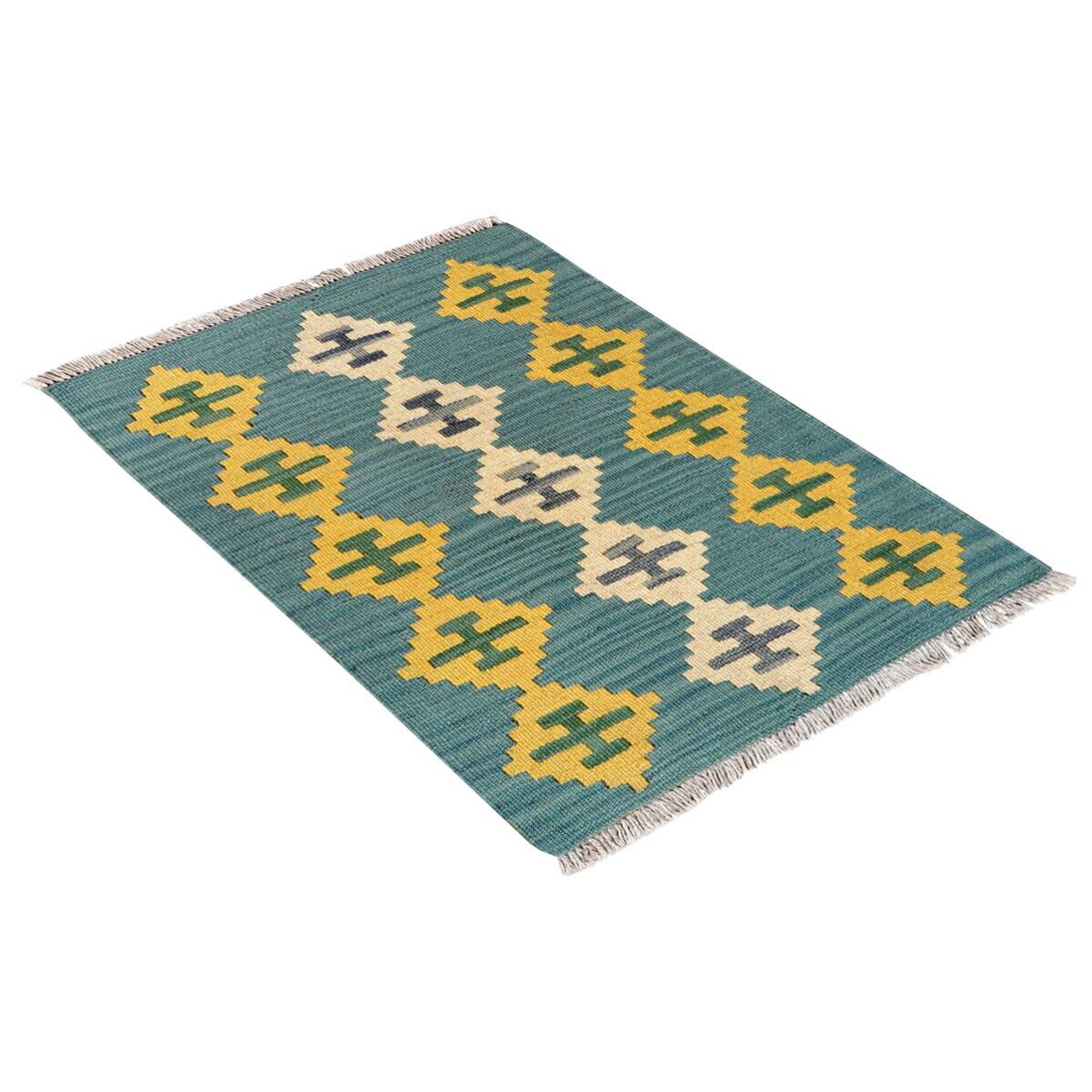 PersaTepp Teppich Kelim Gashgai blau B/H/L: ca. 63x1x88 cm