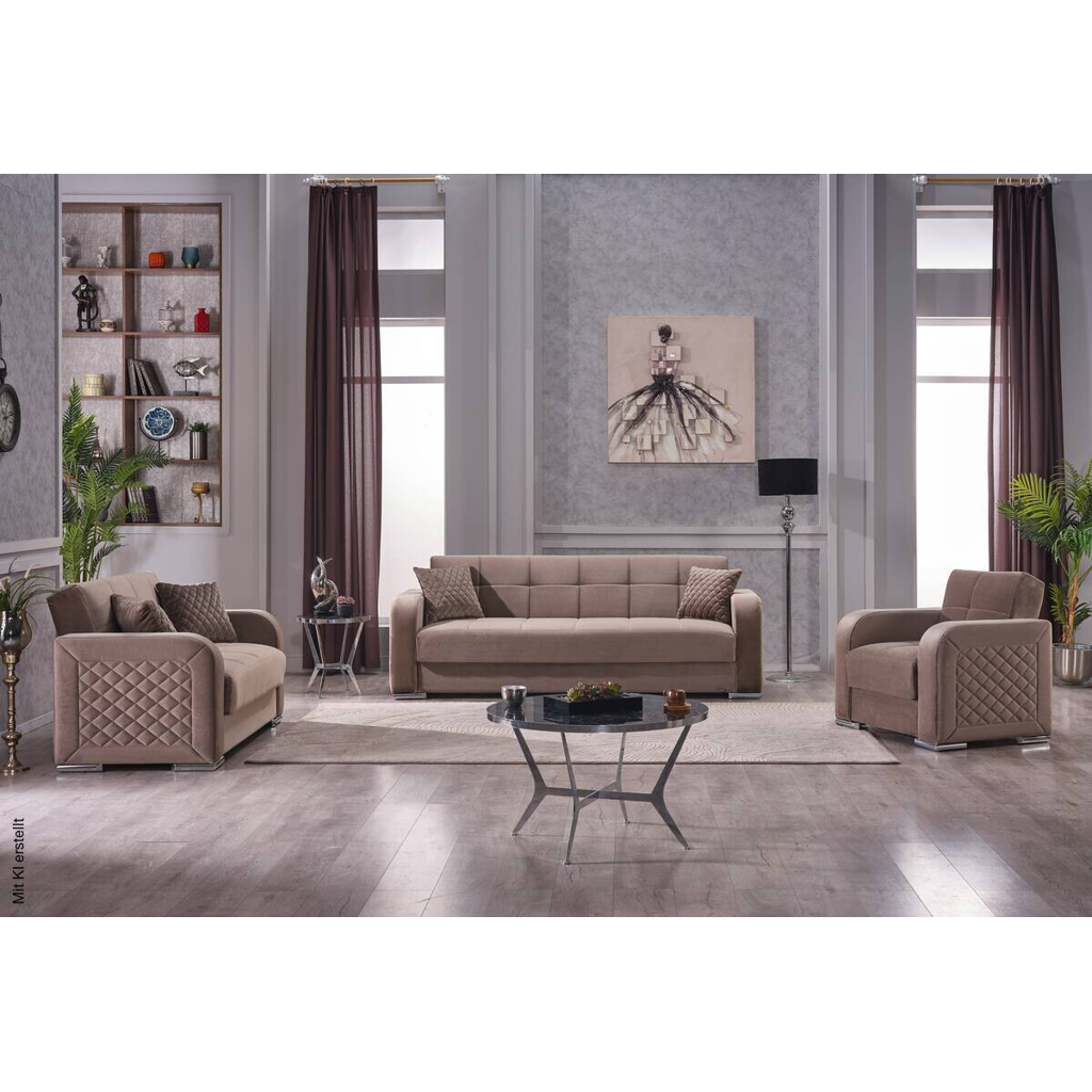 Sofa 3-2-1 Orlando graubraun
