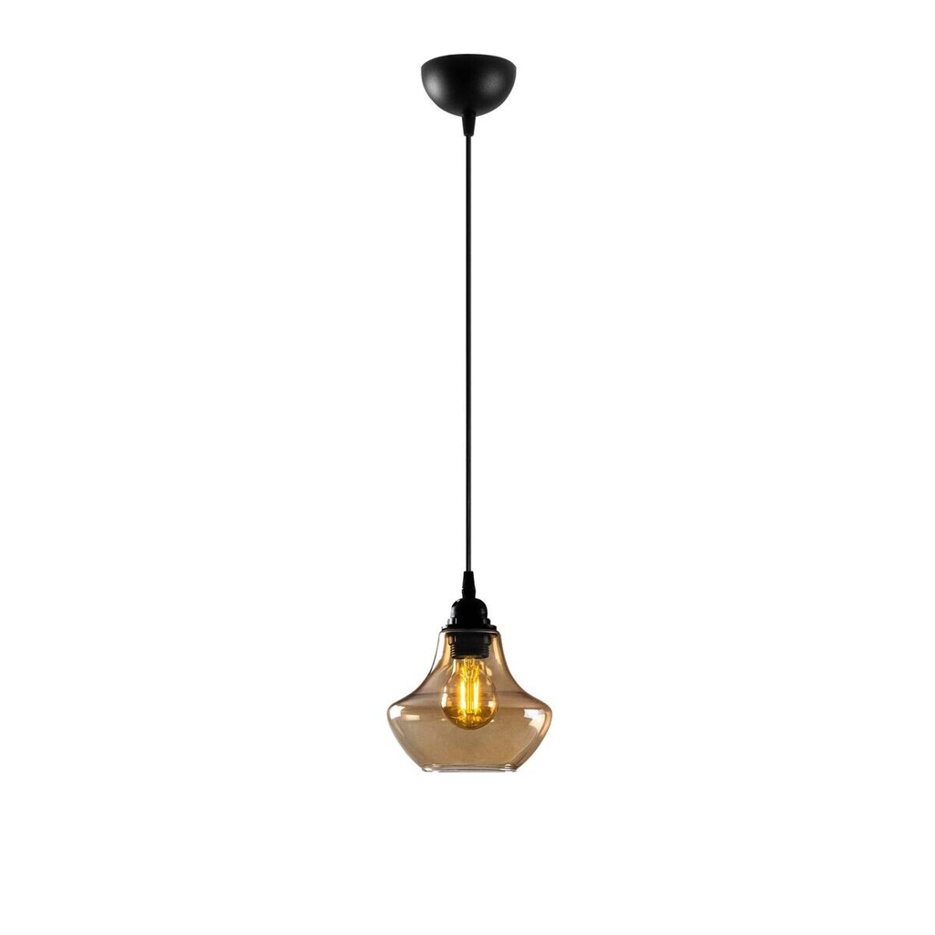 Opviq Pendelleuchte gold schwarz Metall B/H/T/L/D: ca. 17x111x17x17x17 cm E27 1 Brennstellen