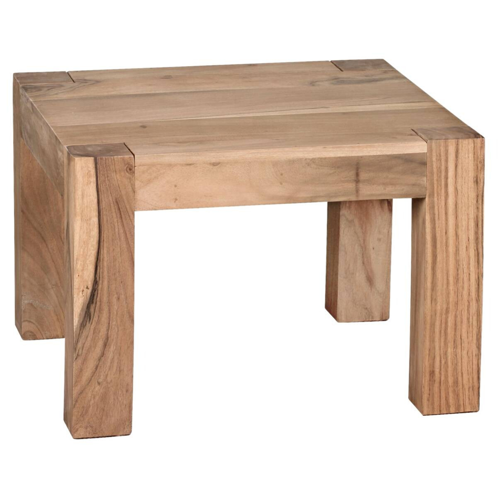 Wohnling Couchtisch natur Akazie B/H/T: ca. 60x40x60 cm