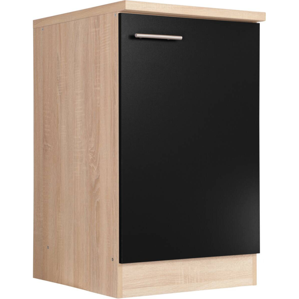 Spülenunterschrank Merle schwarz B/H/T: ca. 50x85x60 cm