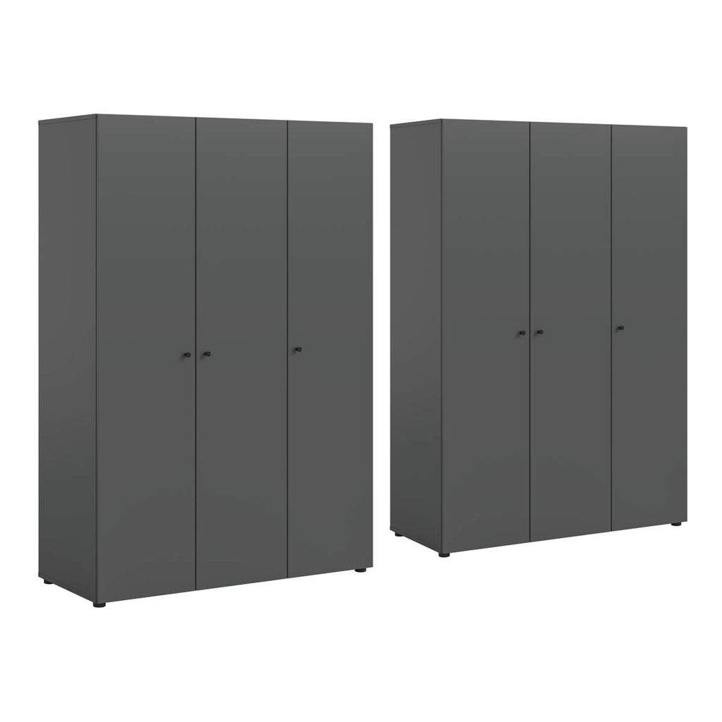 Kleiderschrank DARWIN anthrazit B/H/T: ca. 240x176x51 cm