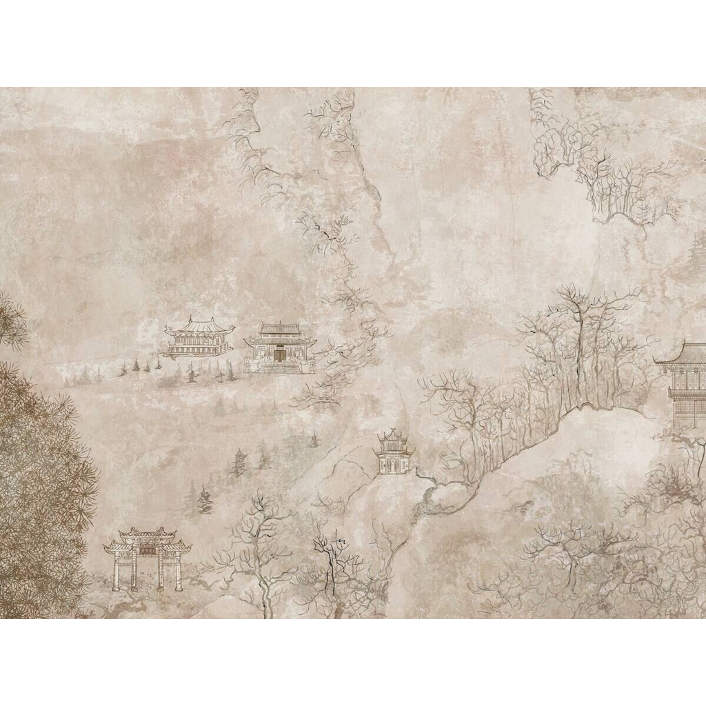 Livingwalls Fototapete Landschaft beige