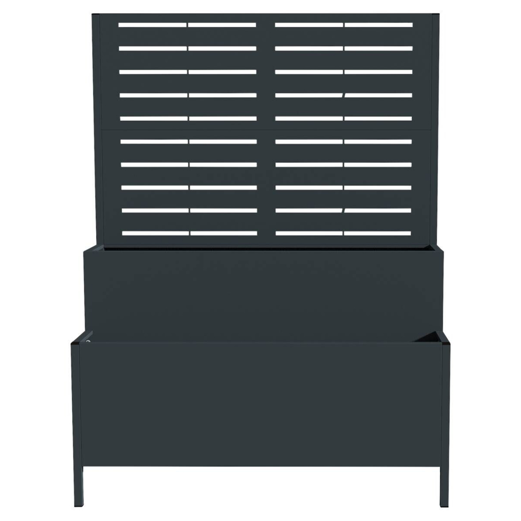 Westmann Pflanzkasten Dekora anthrazit Stahl B/H/L: ca. 90x120x40 cm