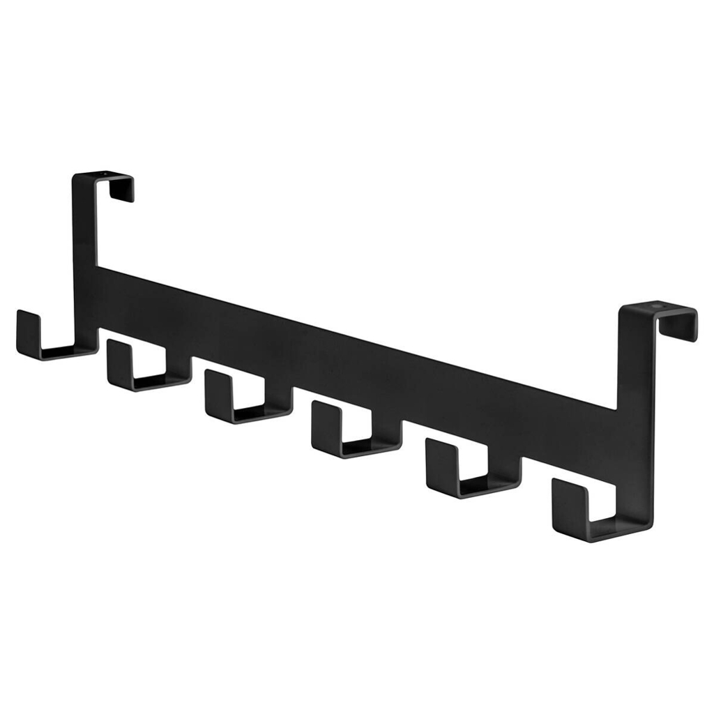 Türgarderobe Hook 6 anthrazit pulverbeschichtet Metall B/H/T: ca. 40x8x5 cm