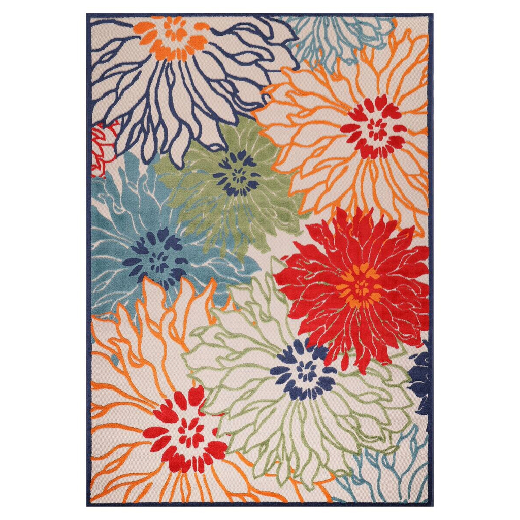 Sanat Outdoorteppich FLORAL bunt B/L: ca. 80x150 cm