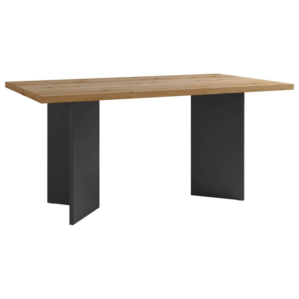 Tisch MARTEN Eiche anthrazit B/H/T: ca. 160x90x75,5 cm