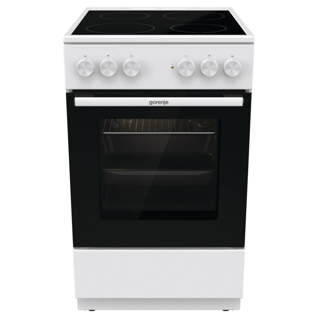 Gorenje Standherd 50cm mit Glaskeramikkochfeld GEC5A22WG weiß B/H/T: ca. 50x85x60 cm