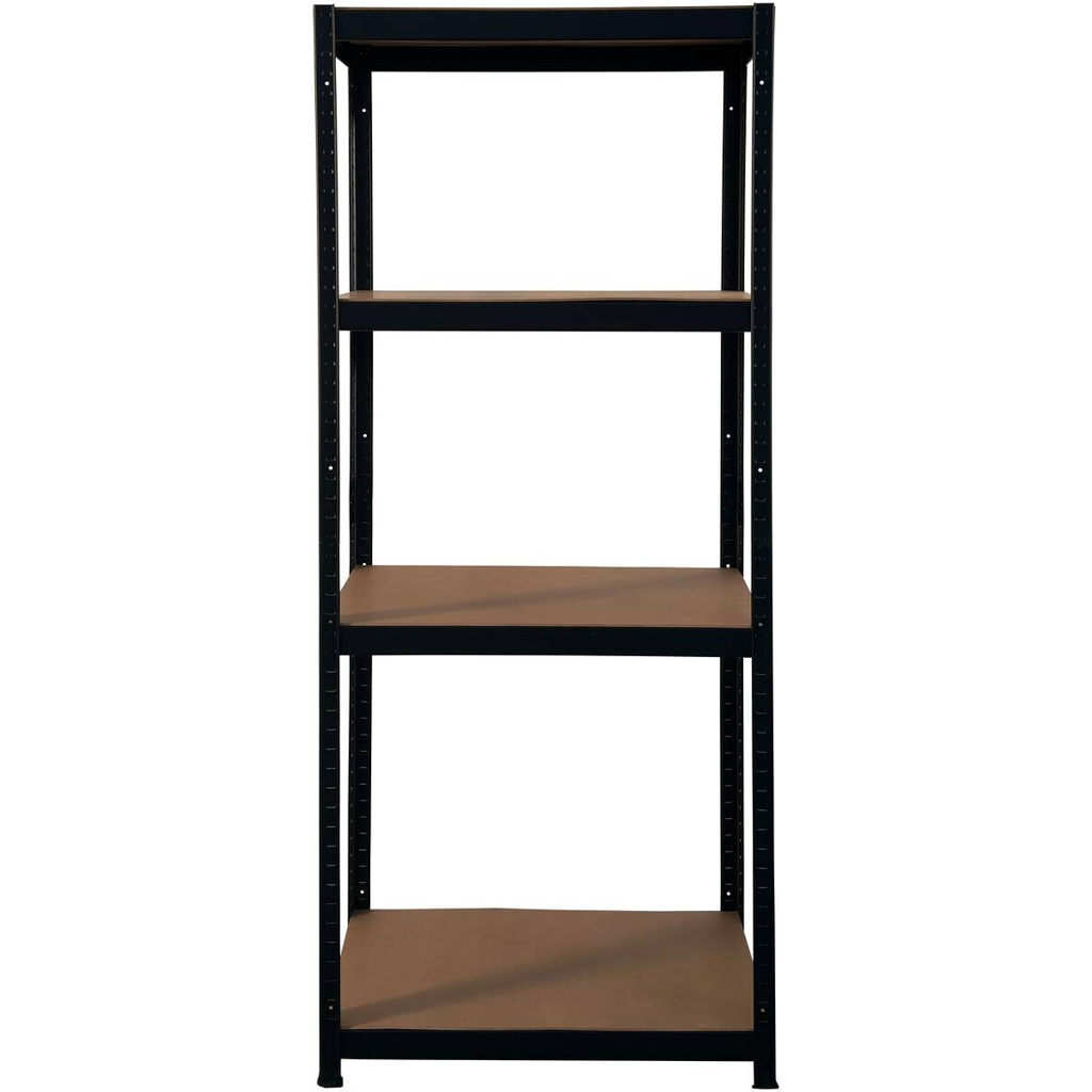 Schwerlaststeckregal schwarz B/H/T: ca. 75x150x30 cm