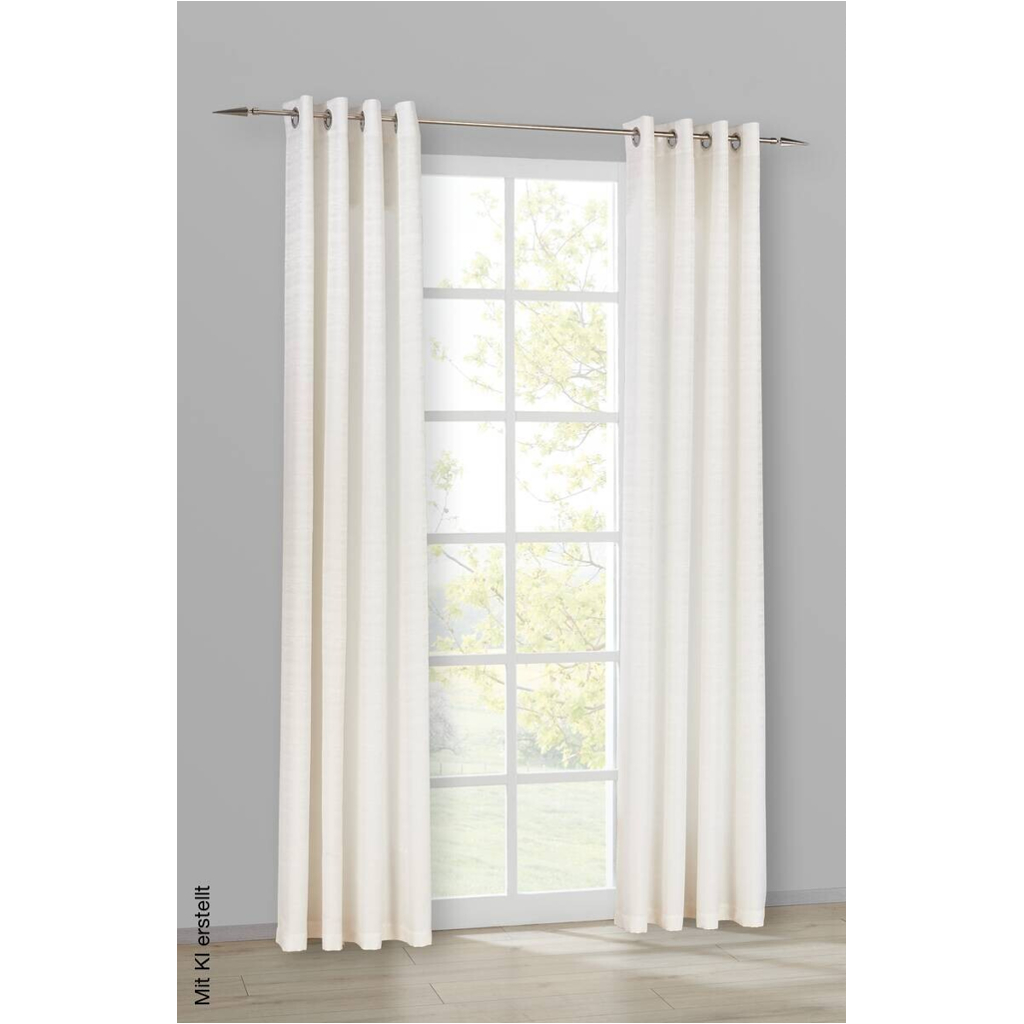 ACUS design collection Ösenvorhang Turin champagner B/L: ca. 140x245 cm