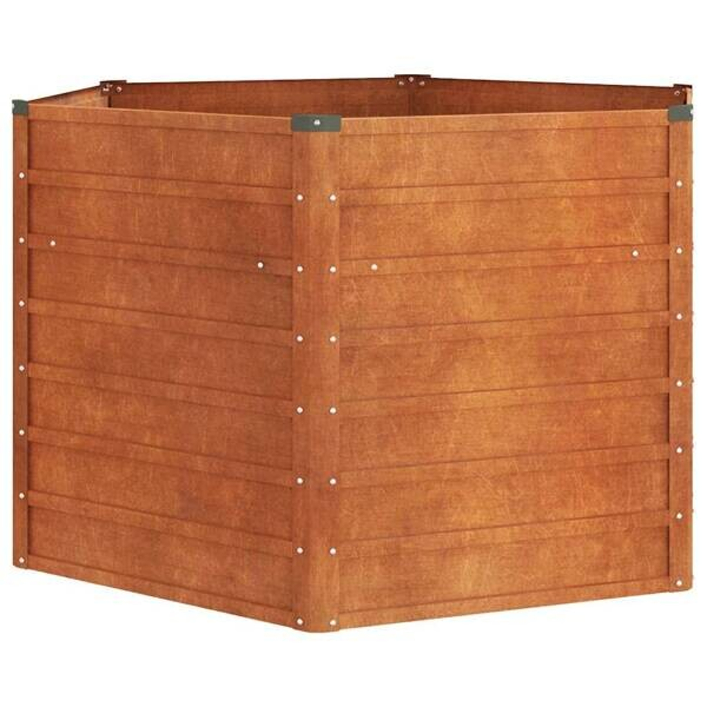 Hochbeet braun Stahl B/H/L: ca. 129x77x129 cm