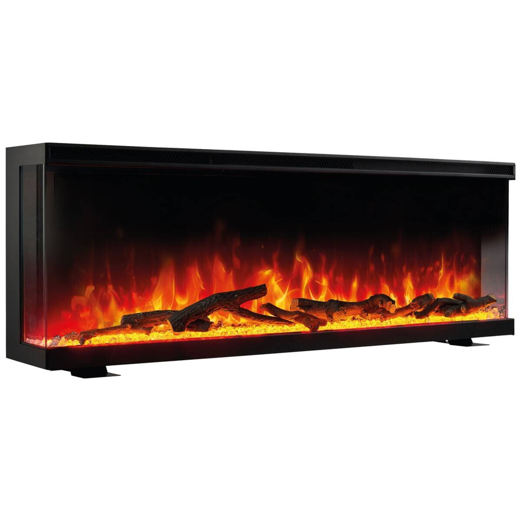 KAMINIO Elektrischer-Kamin LEA schwarz Metall B/H/T: ca. 91,9x43x20 cm ca. 1800 W