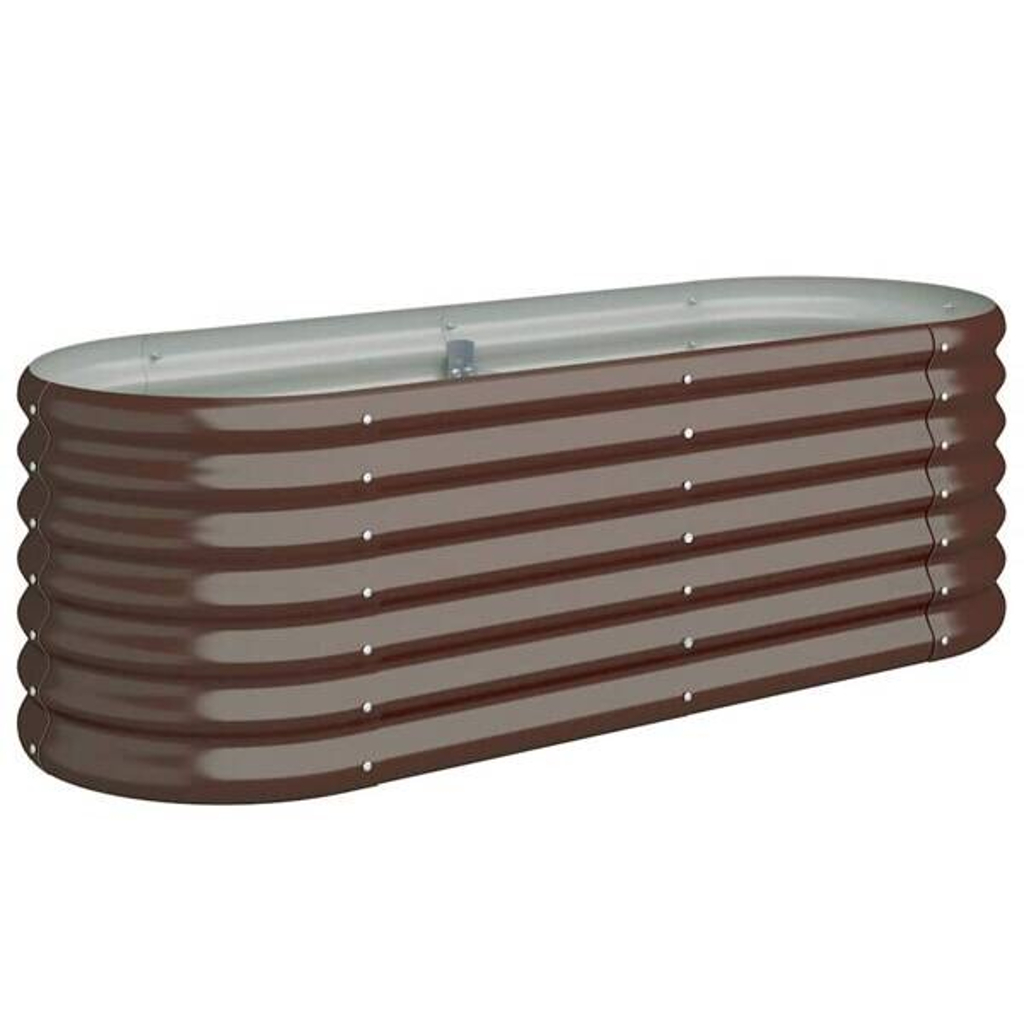 Hochbeet braun Stahl B/H/L: ca. 114x36x114 cm