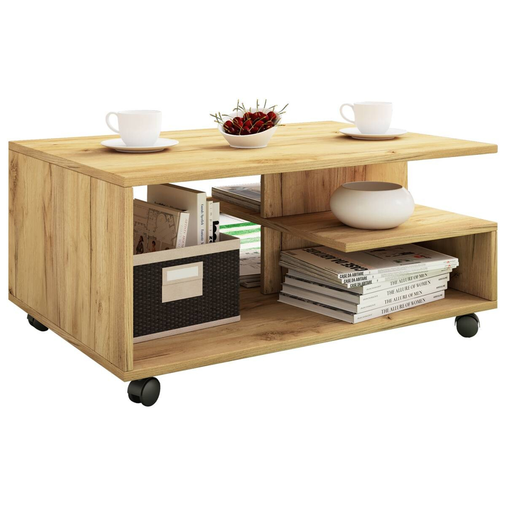 Couchtisch Stango Eiche Honig Nachbildung B/H/T: ca. 80x40x50 cm