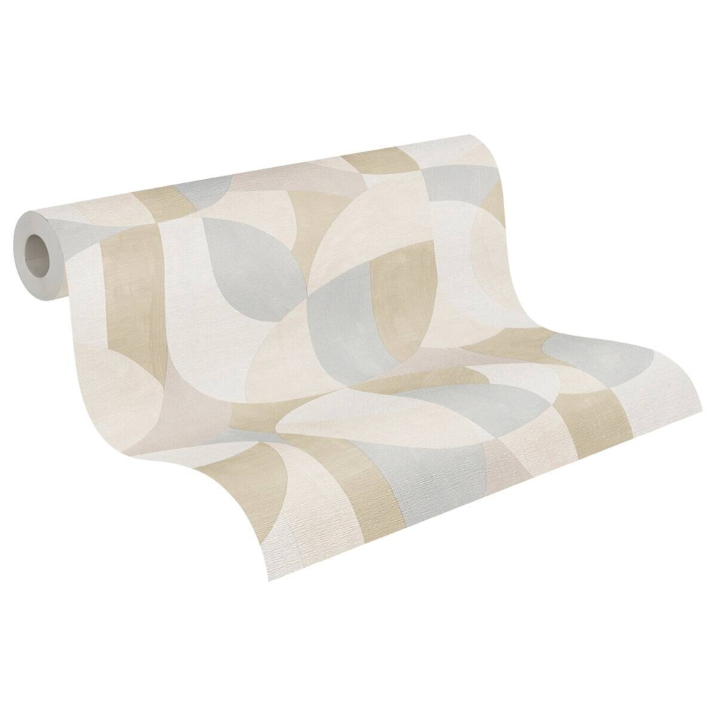 A.S.Creation Vliestapete creme beige B/H/D: ca. 53x1005x8,2 cm