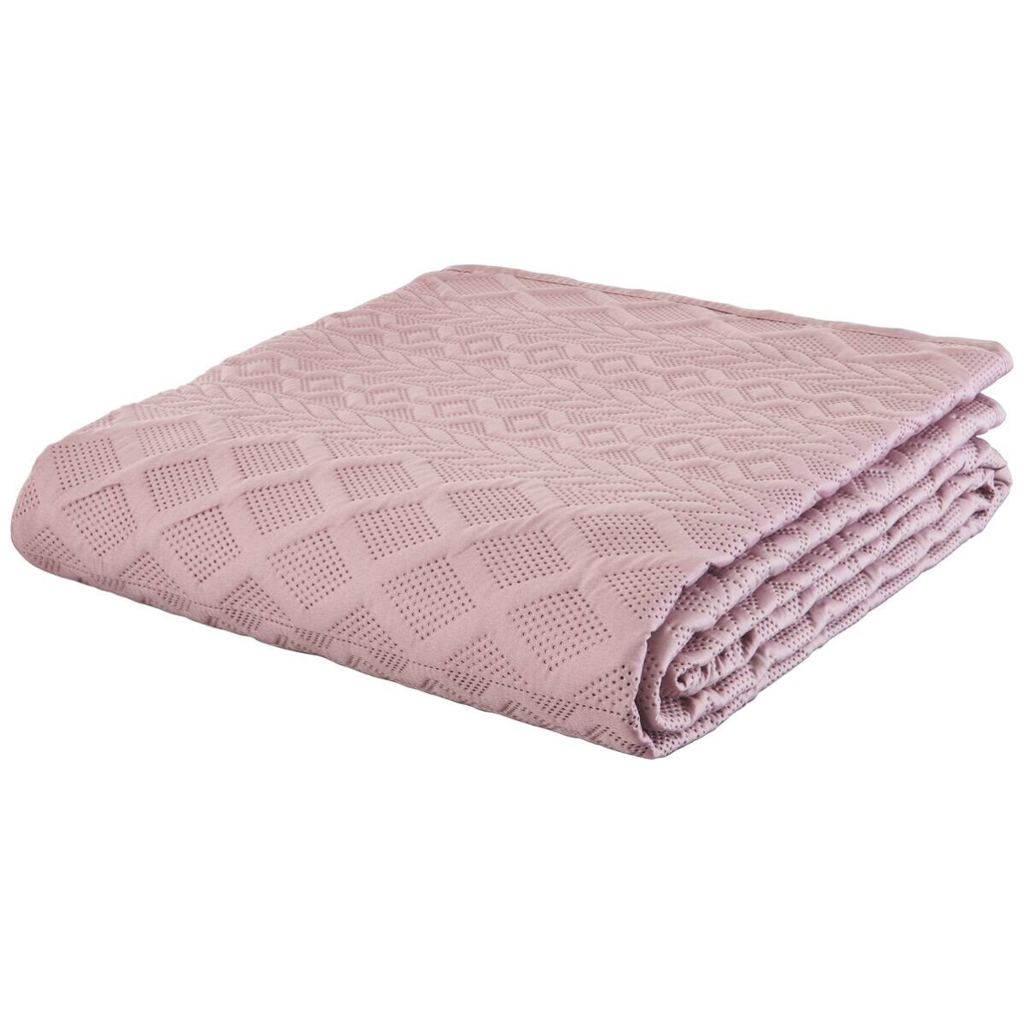 Tagesdecke rosé Polyester B/L: ca. 220x240 cm