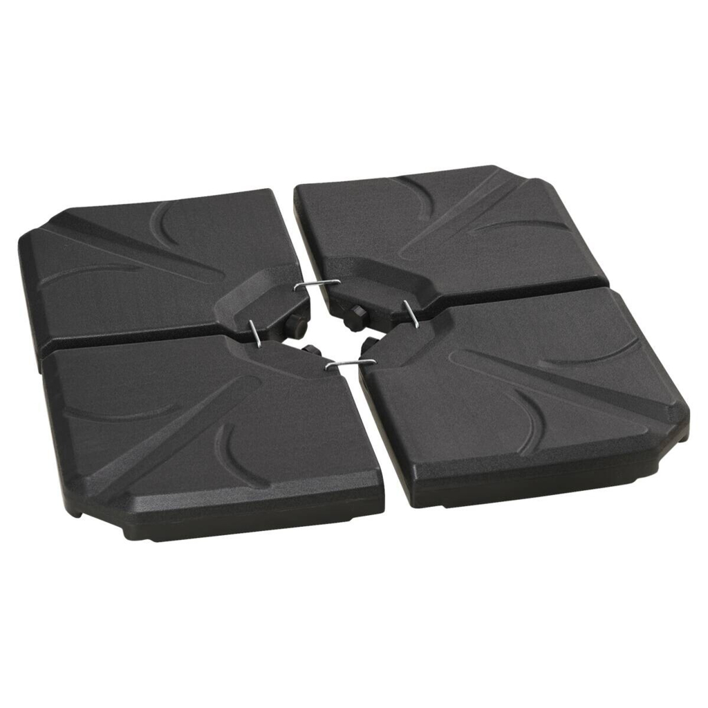 Outsunny Schirmgewichte schwarz Kunststoff B/H/L: ca. 103x8,3x103 cm