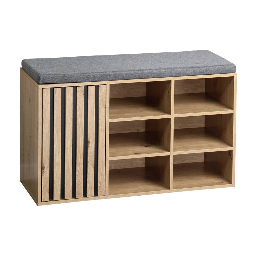 Kesper Schuhschrank natur Holz B/H/L: ca. 29,5x48x76 cm