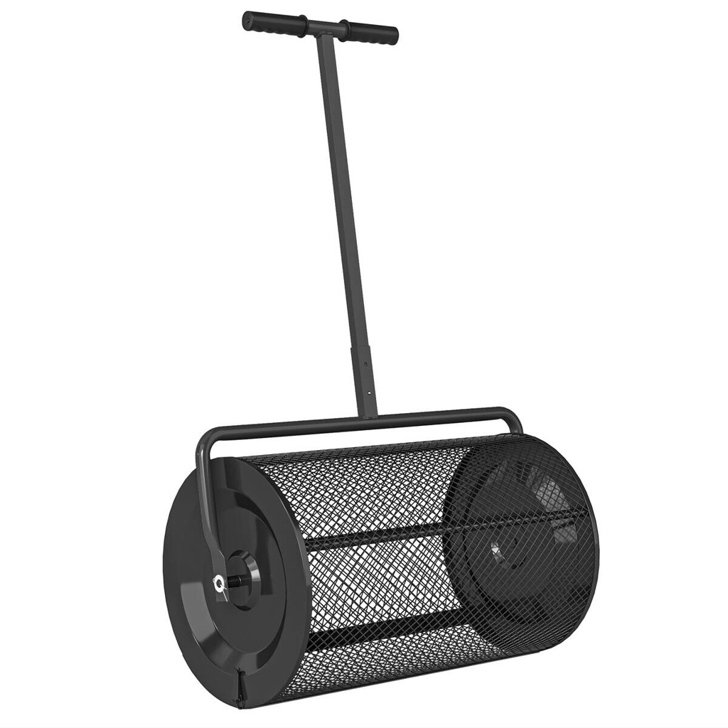 Outsunny Kompoststreuer schwarz B/H/T/L: ca. 40x112x40x70 cm