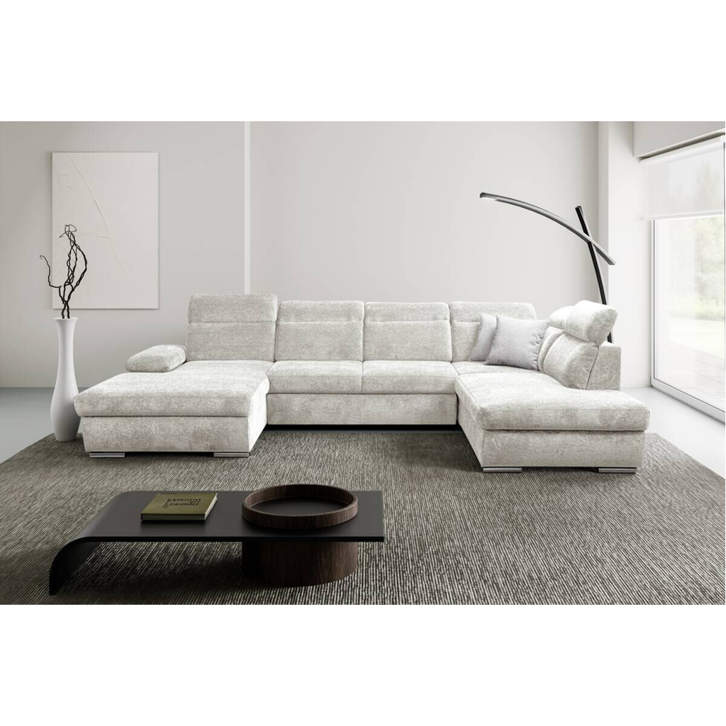 Wohnlandschaft Cordoba natur Webstoff B/H/T: ca. 359x105x232 cm
