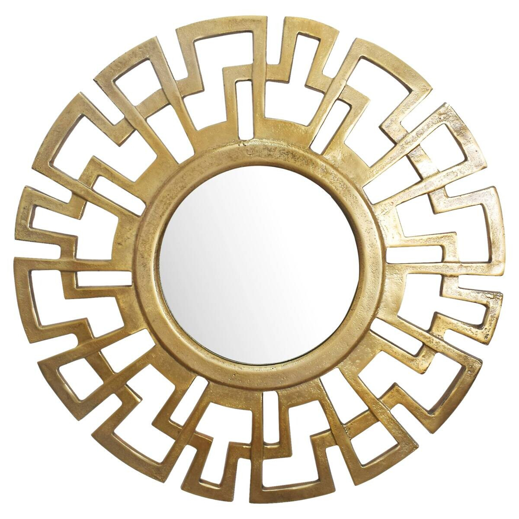 Wohnling Wandspiegel gold Metall T/D: