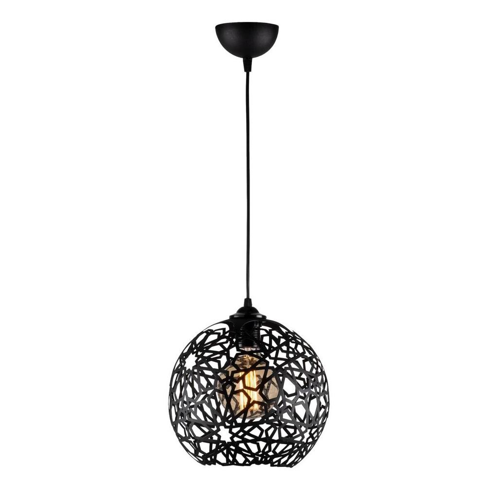 Opviq Pendelleuchte Fellini schwarz Eisen B/H/T/L/D: ca. 25x119x25x25x25 cm E27 1 Brennstellen