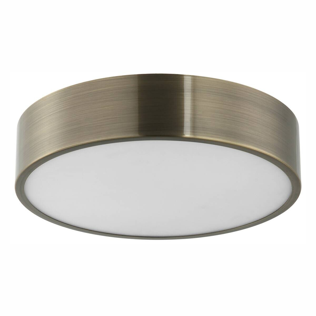 Lamkur Deckenleuchte platin Stahl B/H/L: ca. 37x8x37 cm E27 2 Brennstellen