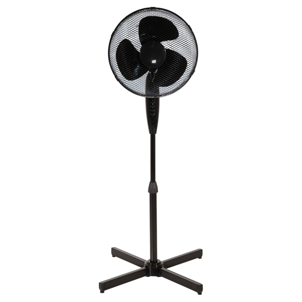 Ventilator 3363044 schwarz Kunststoff Metall B/H/L: ca. 58x116x58 cm