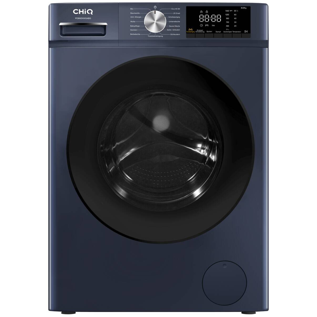 CHiQ Waschmaschine PO8M3XWGABG blau B/H/L: ca. 60x85x53 cm ca. 80 kg