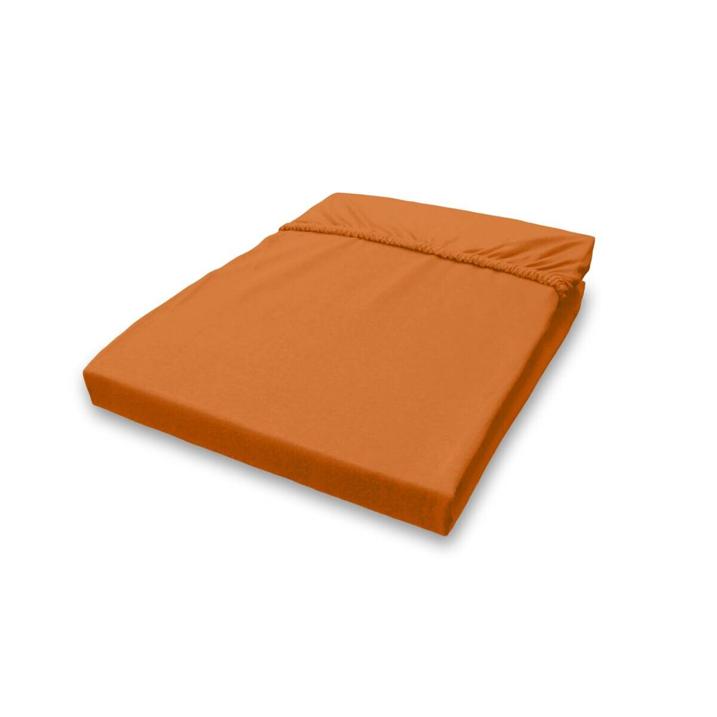 Jersey Spannbetttuch rost Baumwolle B/H/L: ca. 180x28x200 cm