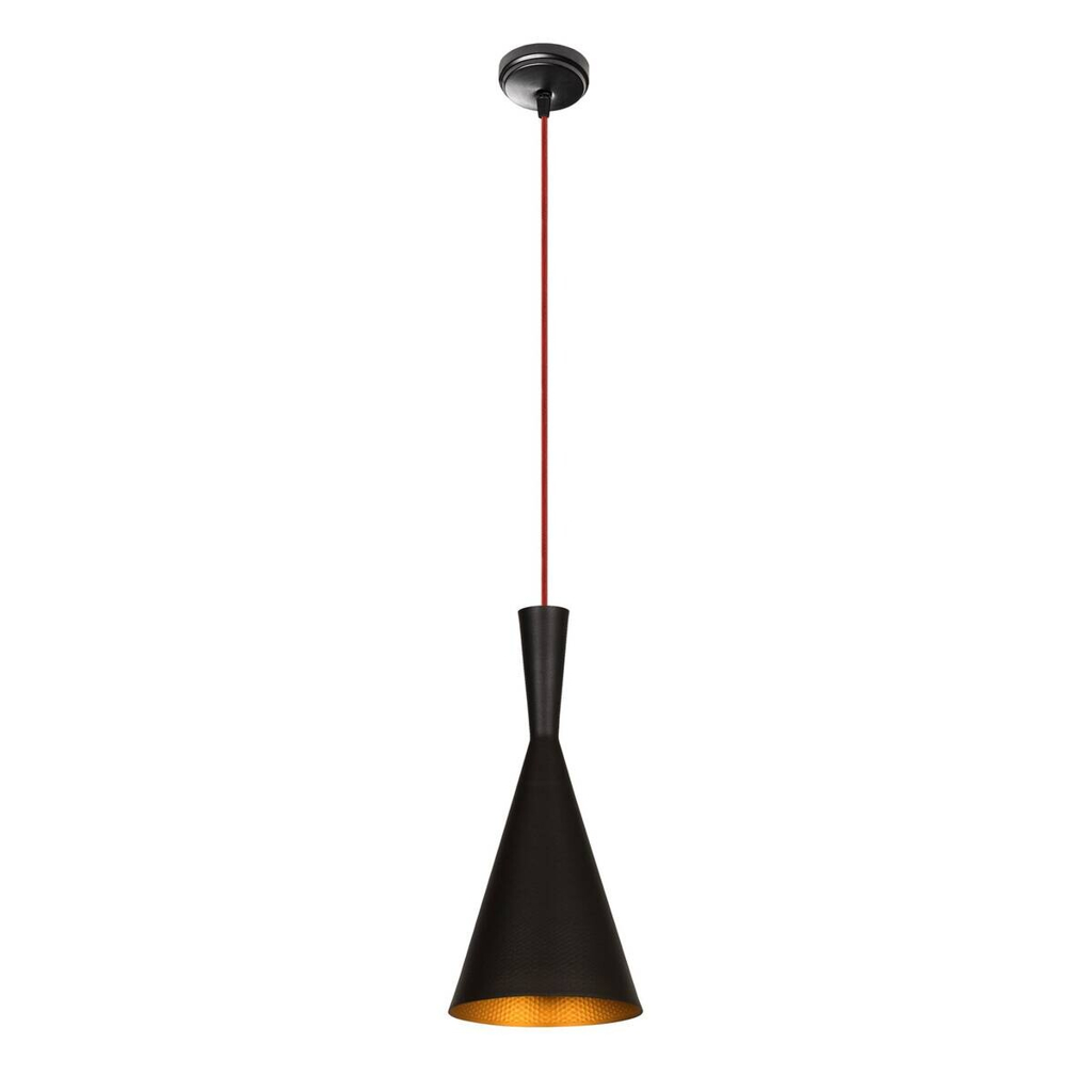 Opviq Pendelleuchte Elmas schwarz rot Eisen B/H/T/L/D: ca. 19x140x19x19x19 cm E27 1 Brennstellen