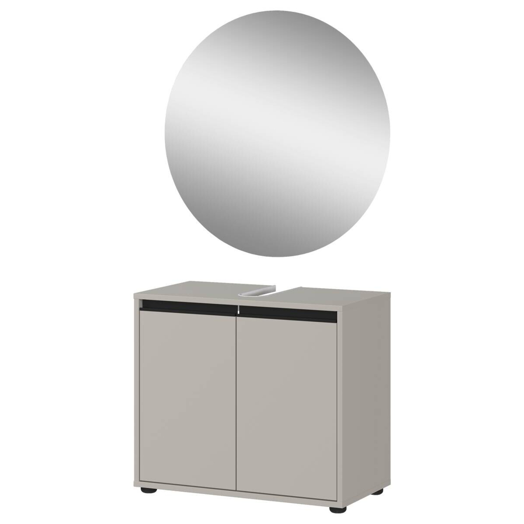 Badezimmer-Set 9941-186 steingrau B/H/T: ca. 60x200x34 cm