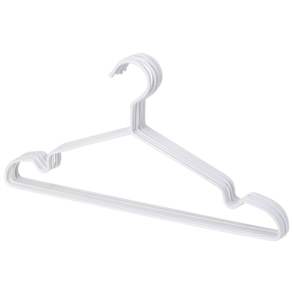 POCOline Kleiderbügel weiß Metall