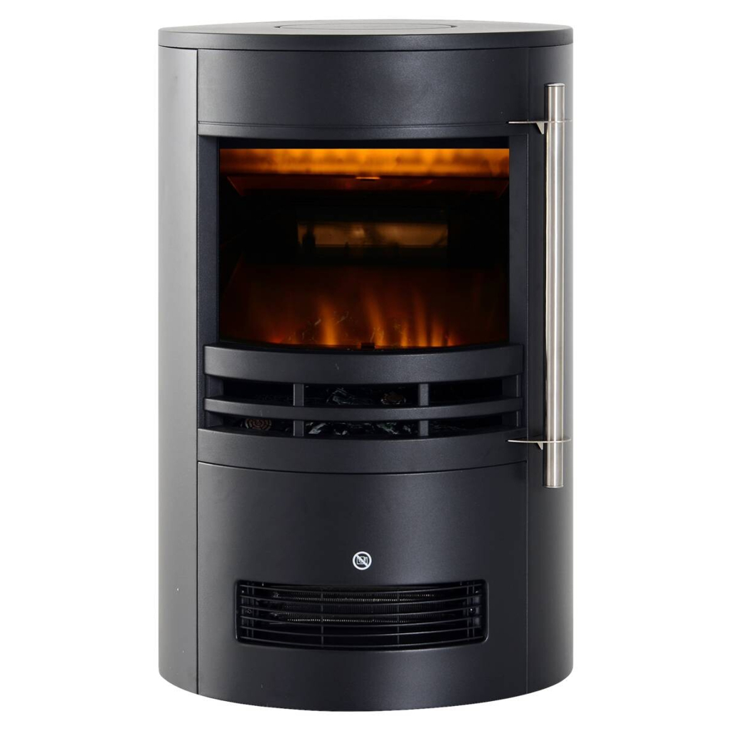 HOMCOM Elektrischer-Kamin 820-087 schwarz Eisen Kunststoff Glas B/H/T: ca. 41x64,5x41 cm ca. 1800 W