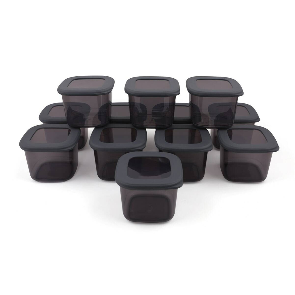 HermiaConcept Frischhaltebox-Set Pandora 12-tlg. anthrazit