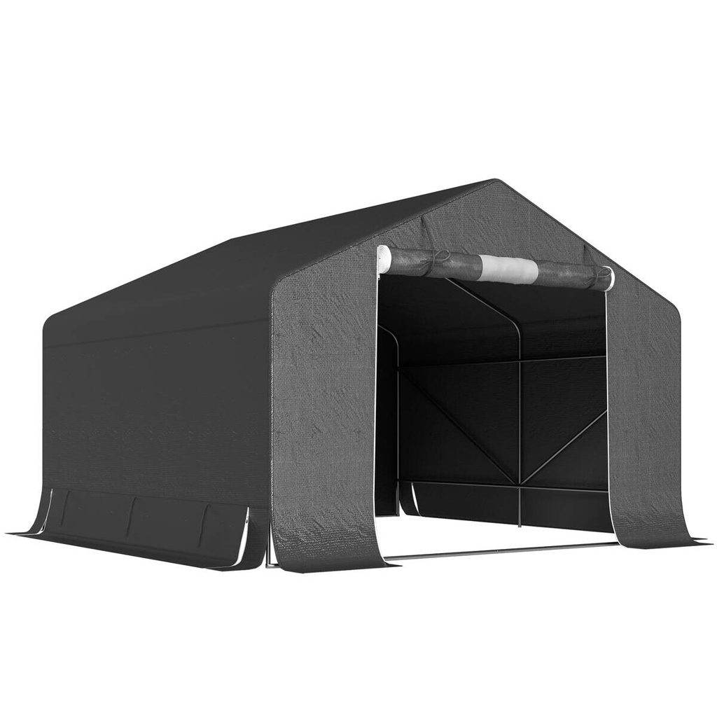 Outsunny Garagenzelt dunkelgrau B/H/T/L: ca. 300x210x300x300 cm