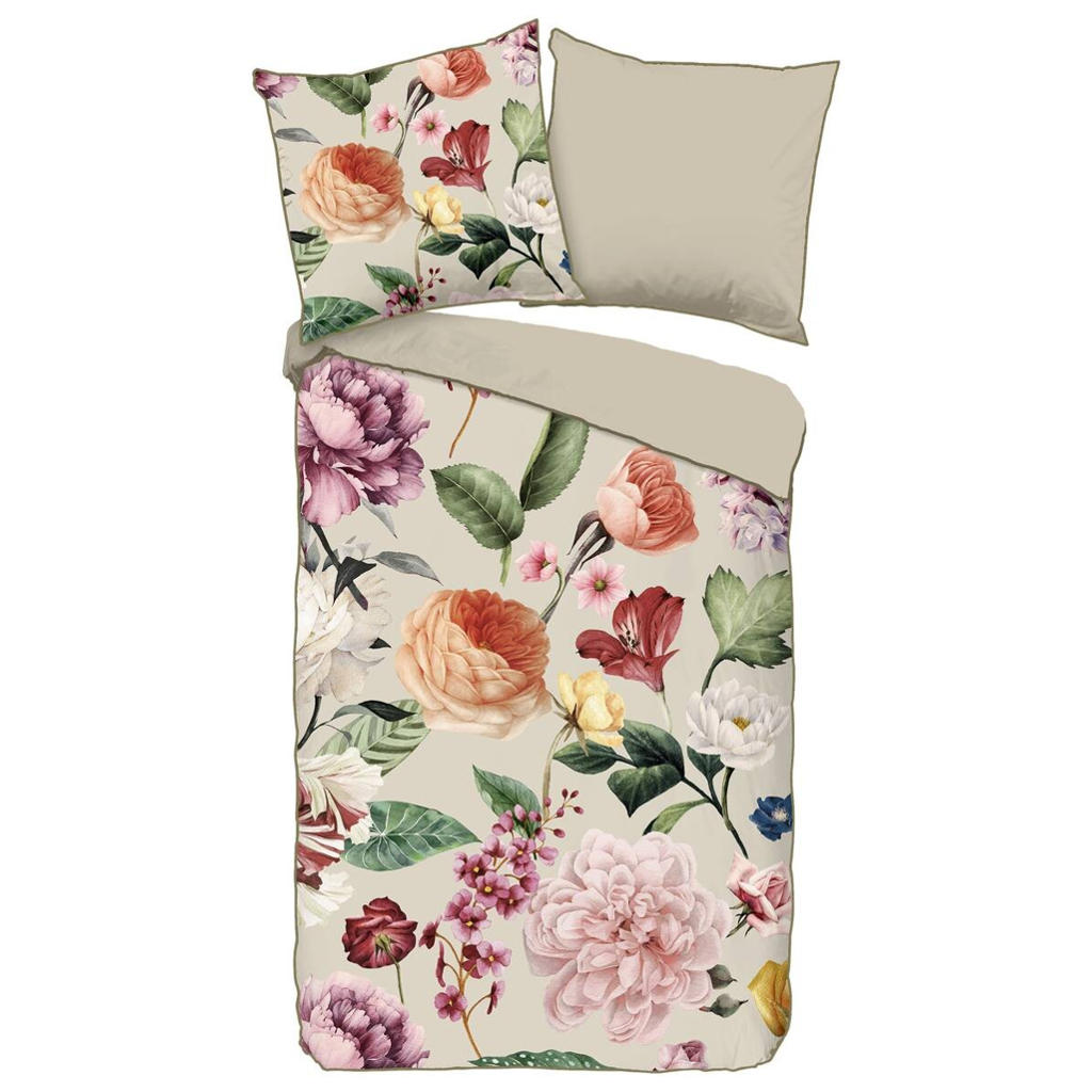 Baumwoll Bettwäsche Fiori Satin