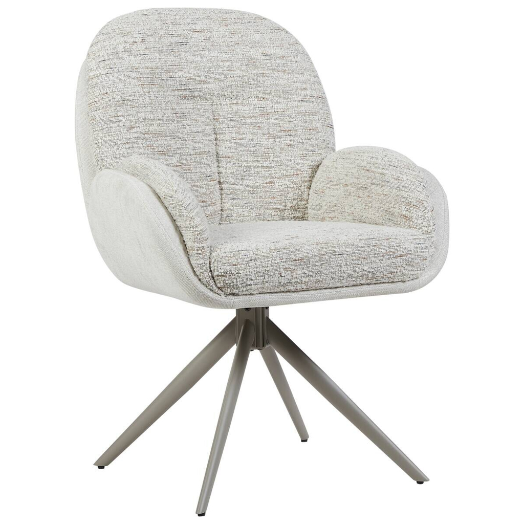 Armlehnstuhl Davina beige Microfaser B/H/T: ca. 64x92,5x48 cm