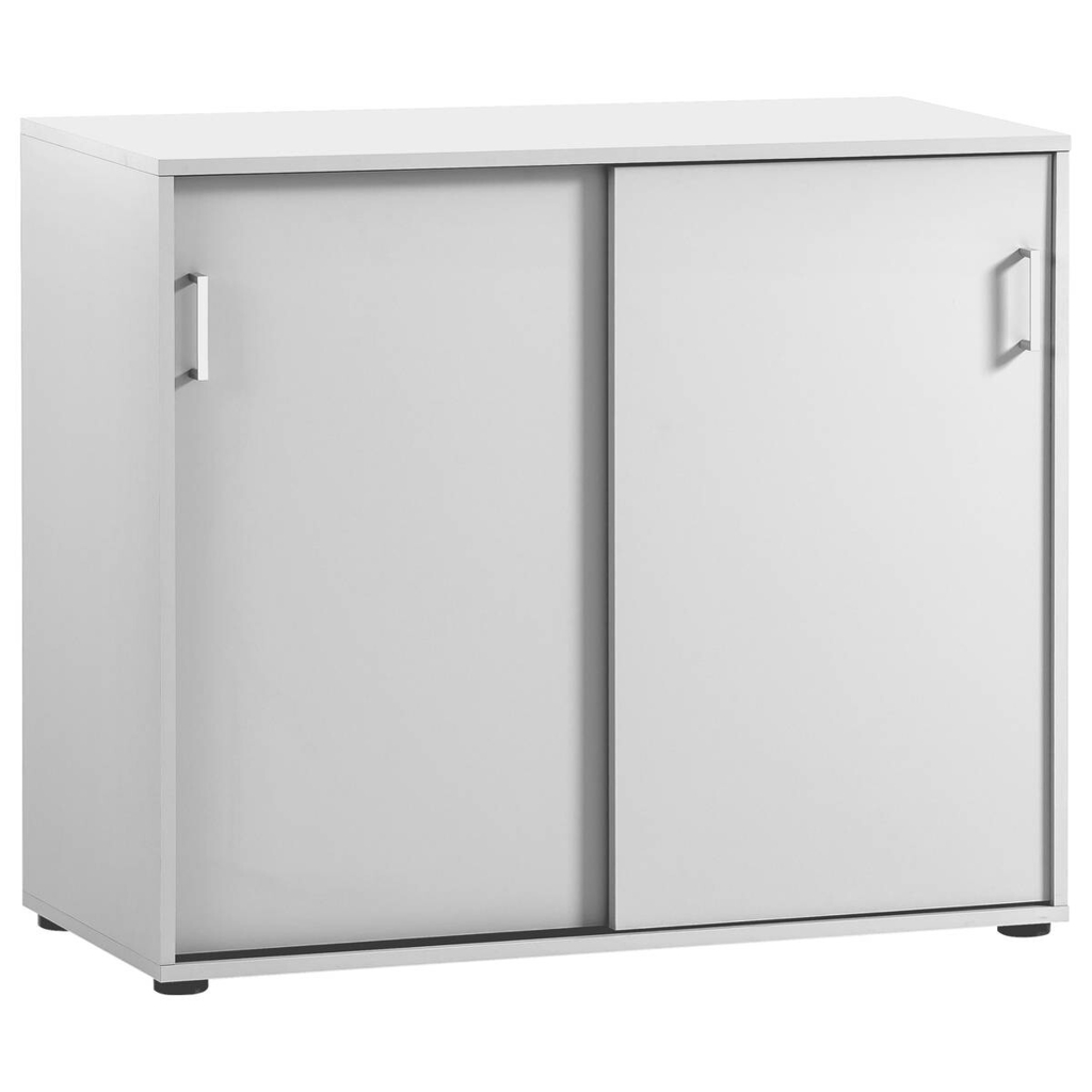 Schiebetürenschrank Niels weiß B/H/T: ca. 100x83,6x41 cm